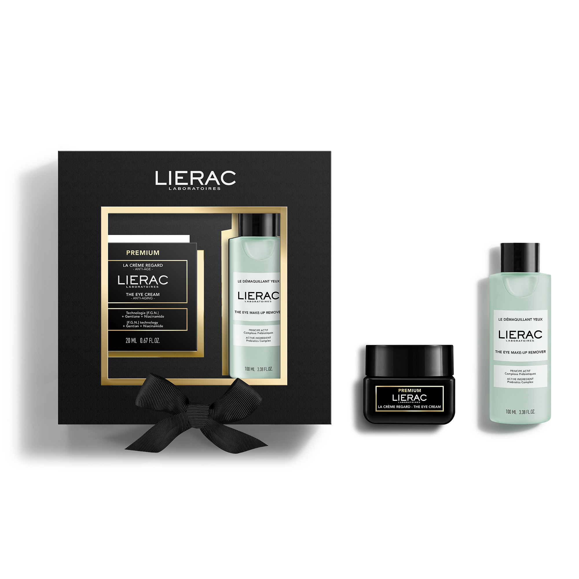 LIERAC - PROMO PACK PREMIUM La Creme Regard - 20ml & Le Demaquillant Yeux - 100ml